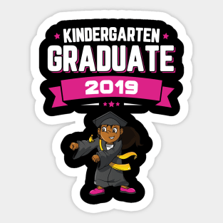 Flossing Kindergarten Graduate Class Of 2019 Girls Sticker